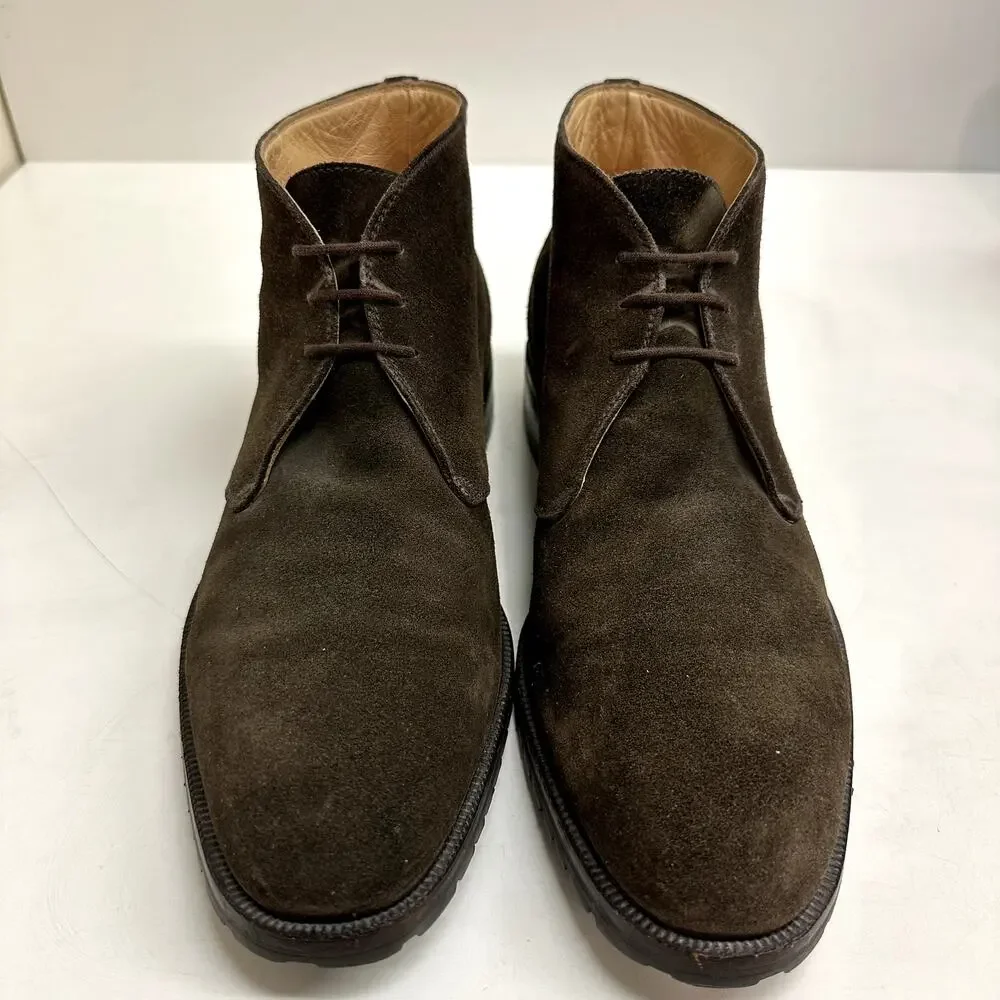 EUC Gravati x Wilkes Bashford Dark Brown Suede Chukka Boots Made in Italy 9.5
